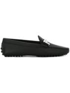 Tod's Silver-tone Hardware Loafers