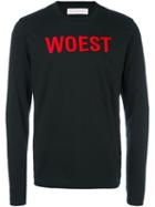 Walter Van Beirendonck 'woest' Embroidered Sweatshirt