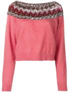 Alberta Ferretti Sequins Pattern Sweater - Pink & Purple