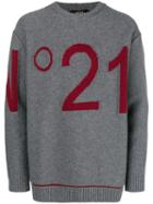 Nº21 Logo Knit Sweater - Grey