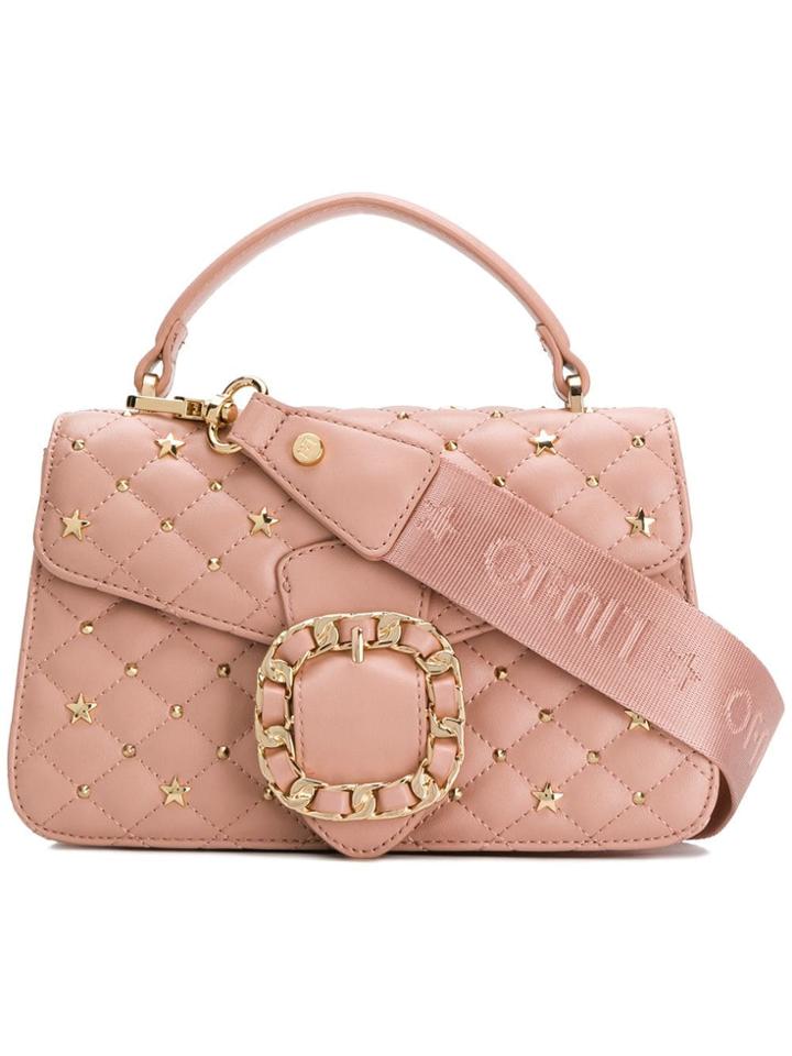 Liu Jo Buckle Quilted Tote Bag - Pink