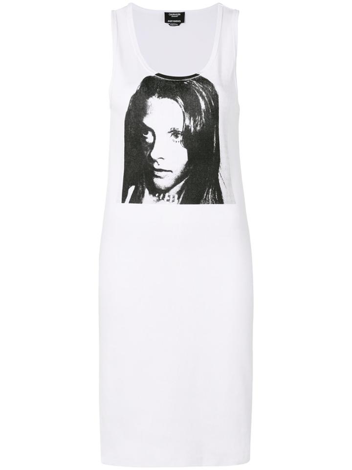 Calvin Klein 205w39nyc Sandra Brant Tank Dress - White