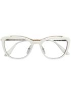 Prada Eyewear Square Shaped Glasses - White