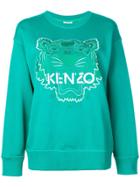 Kenzo Tiger Embroidered Sweatshirt - Green