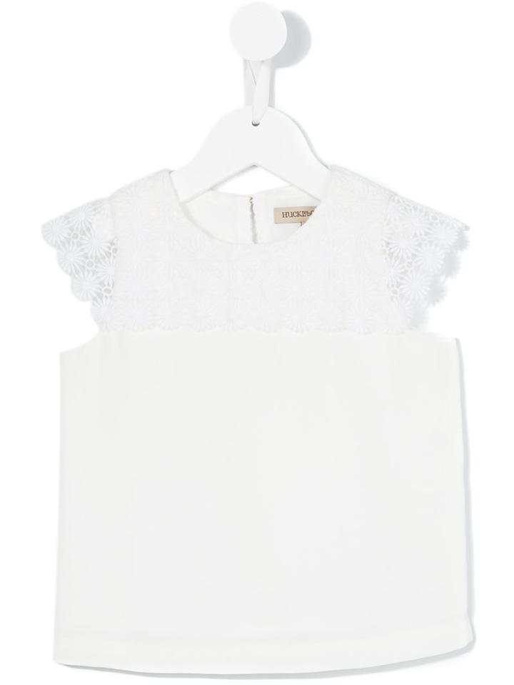 Hucklebones London - Daisy Embroidered Shell Top - Kids - Cotton/nylon/polyester - 8 Yrs, White