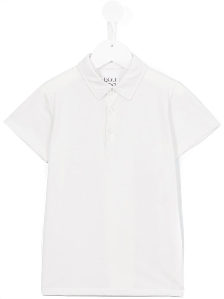Douuod Kids Classic Polo Shirt, Toddler Boy's, Size: 4 Yrs, White