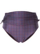 Muller Of Yoshiokubo Checked Bikini Bottoms - Multicolour