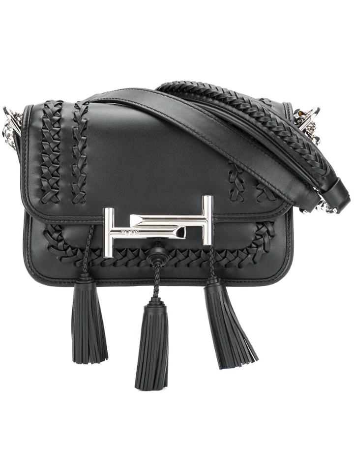 Tod's Mini Double T Shoulder Bag - Black