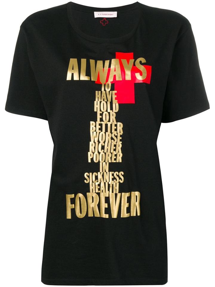 A.f.vandevorst Printed T-shirt - Black