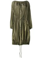Kenzo - Oversized Parka - Women - Silk/polyester - 36, Green, Silk/polyester