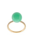 Irene Neuwirth 18kt Yellow Gold Chrysoprase Ring - Green