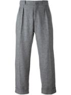 Pence Loose Fit Tailored Trousers, Men's, Size: 46, Grey, Virgin Wool