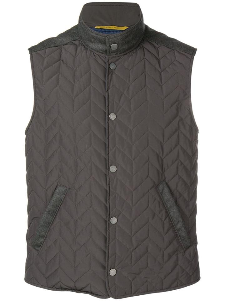 Canali Quilted Gilet - Grey