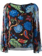 Alice+olivia Floral Loose Fit Top