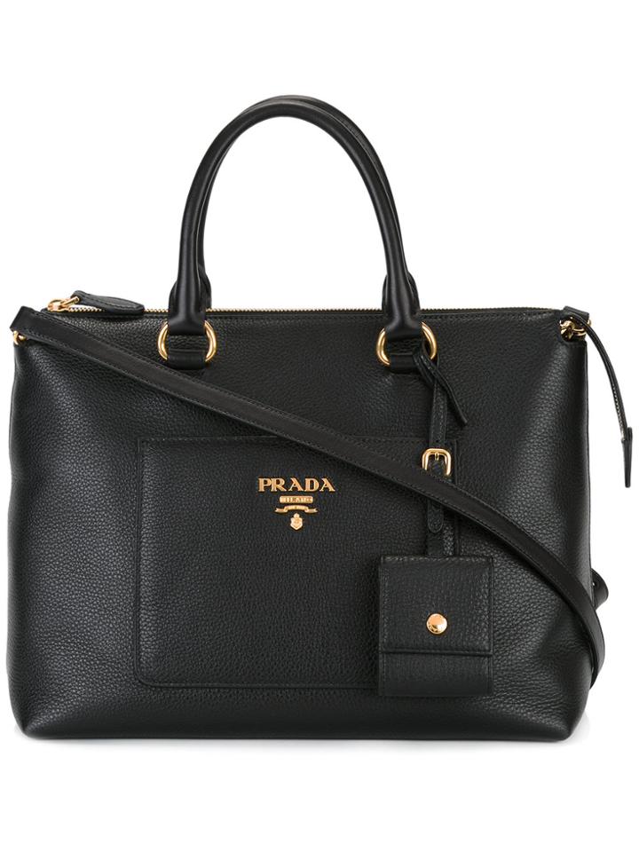 Prada Top Handle Bag - Black