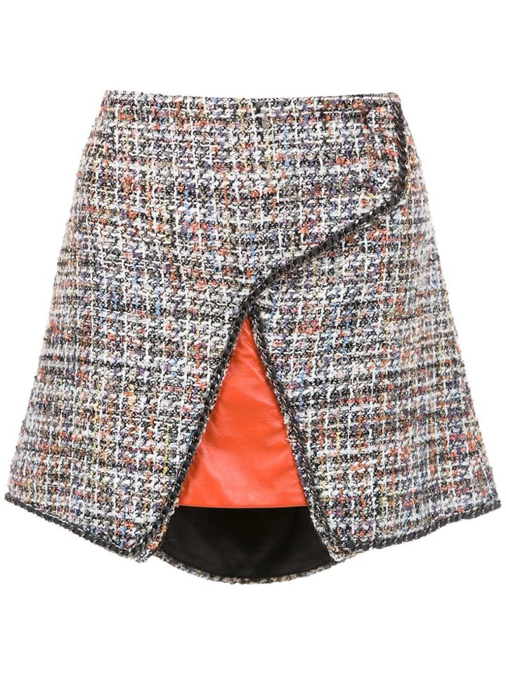 Andrea Bogosian Tweed Skirt - Red