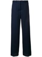 Victoria Beckham Wide Leg Trousers - Blue