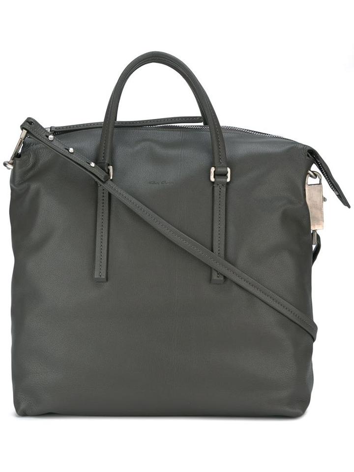 Rick Owens Large Tote, Men's, Grey, Goat Skin/lamb Skin