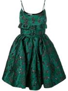 Prada Short Jacquard Dress - Green