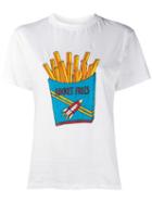 Ganni Rocket Fries Print T-shirt, Women's, Size: Medium, White, Cotton