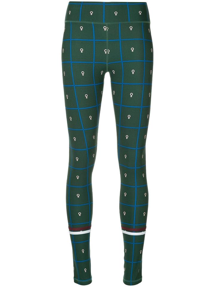 The Upside Patterned Leggings - Green