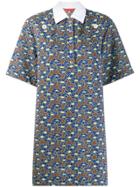 Eckhaus Latta Floral Print Shift Dress - Green