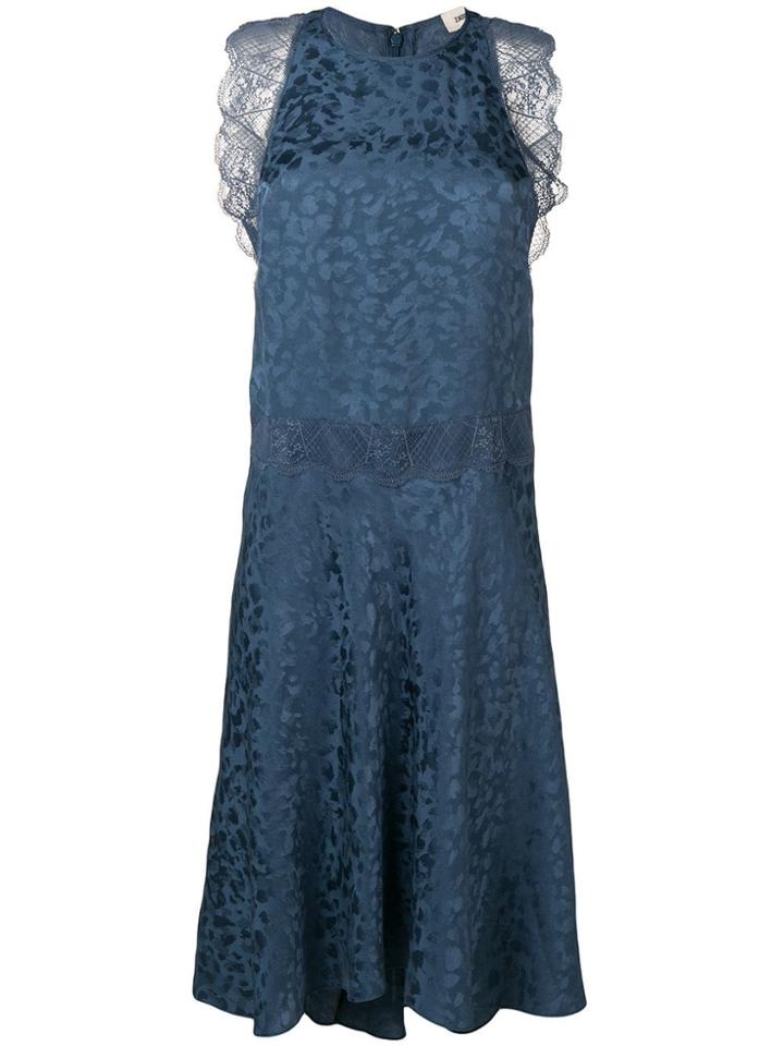 Zadig & Voltaire Lace Inserts Shift Dress - Blue