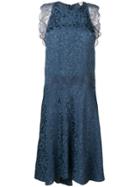 Zadig & Voltaire Lace Inserts Shift Dress - Blue