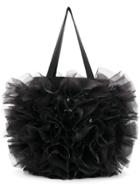 Comme Des Garçons Noir Kei Ninomiya Ruched Tote - Black