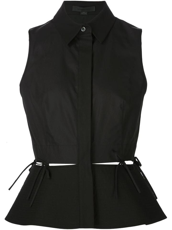Alexander Wang Sleeveless Peplum Blouse