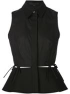 Alexander Wang Sleeveless Peplum Blouse