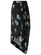 Giuliana Romanno High Waist Midi Skirt, Women's, Size: 38, Blue, Silk