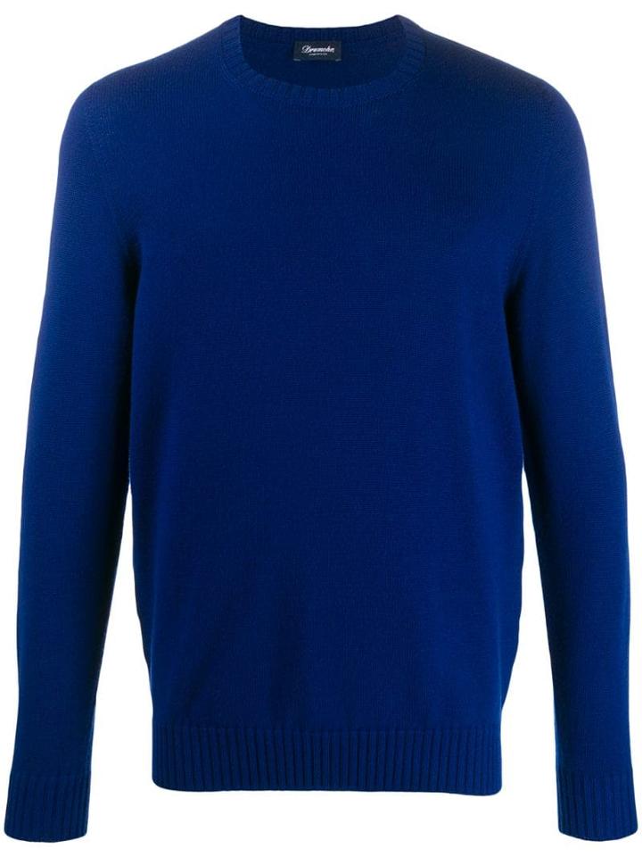 Drumohr Fine Knitted Jumper - Blue