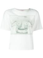 Olympia Le-tan Illustration Print T-shirt, Women's, Size: Small, White, Cotton