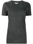 Isabel Marant Étoile V-neck Linen T-shirt - Grey