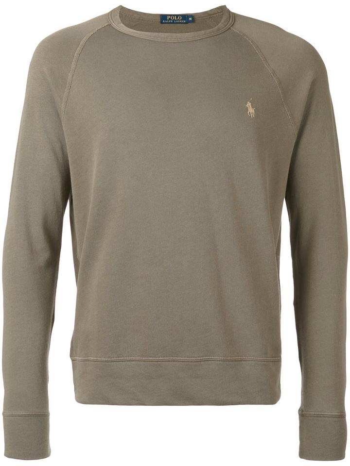 Polo Ralph Lauren Embroidered Logo Sweatshirt, Men's, Size: Xl, Green, Cotton