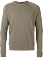 Polo Ralph Lauren Embroidered Logo Sweatshirt, Men's, Size: Xl, Green, Cotton