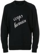 Ann Demeulemeester Blanche Corps Humain Print Sweatshirt - Black