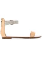 Giuseppe Zanotti Design Embellished Strap Sandals - Metallic