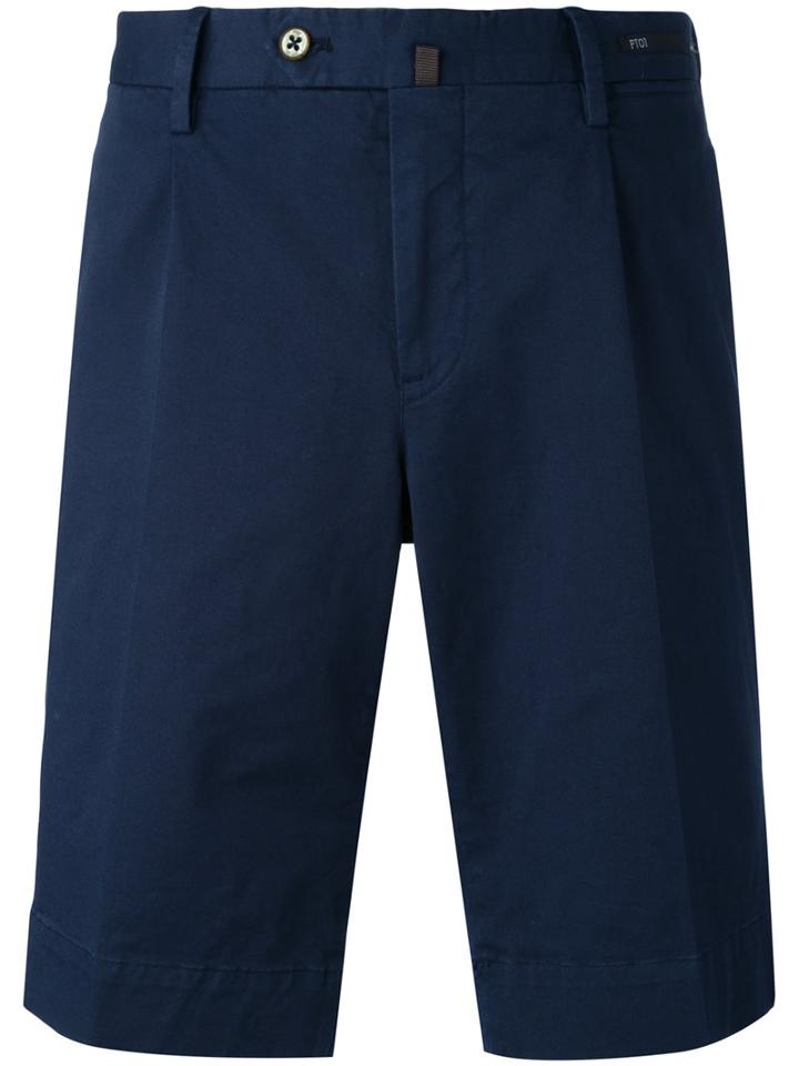 Pt01 - Bermuda Shorts - Men - Cotton/spandex/elastane - 58, Blue, Cotton/spandex/elastane