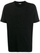 Karl Lagerfeld Embroidered Logo T-shirt - Black
