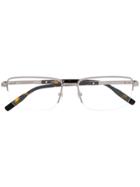 Montblanc Rectangular Frame Glasses - Silver