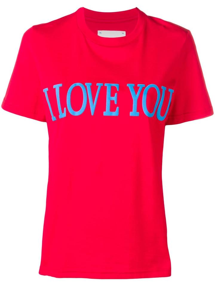 Alberta Ferretti I Love You T-shirt - Red