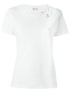 Saint Laurent Music Note Printed T-shirt, Women's, Size: Small, White, Cotton