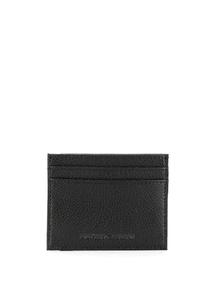 Emporio Armani Compact Logo Cardholder - Black