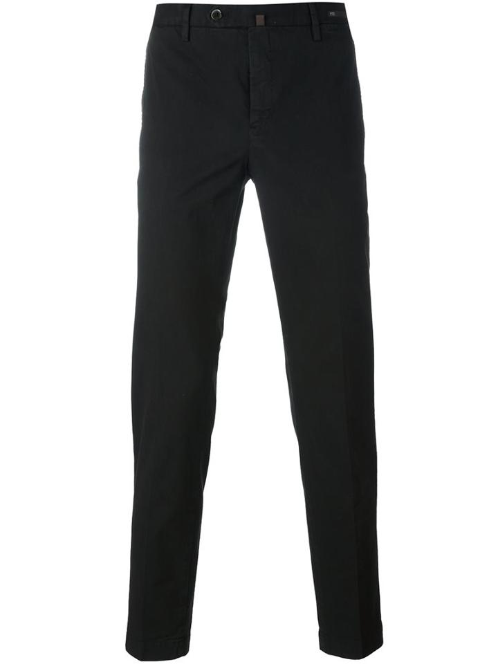 Pt01 Slim Fit Chinos, Men's, Size: 52, Black, Cotton/spandex/elastane