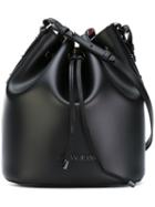 Armani Jeans - Drawstring Crossbody Bag - Women - Polyester/pvc - One Size, Black, Polyester/pvc