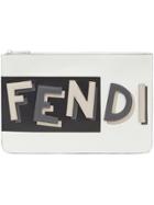 Fendi Logo Pouch - White