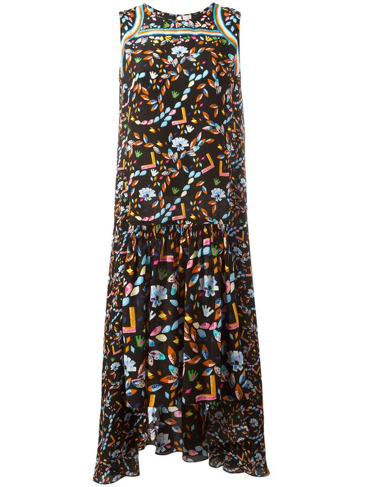 Peter Pilotto Jewel Print Dress, Women's, Size: 10, Black, Silk