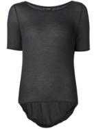 Alexandre Plokhov Gathered Neck T-shirt, Women's, Size: 36, Black, Modal